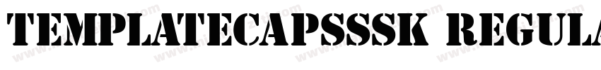 TemplateCapsSSK Regular字体转换